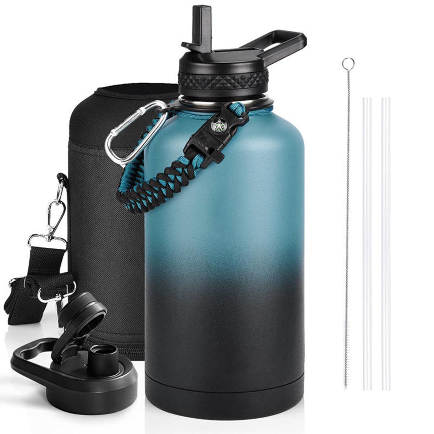 64oz Large Capacity Stainless Steel Insulated Water Bottle, custom water bottle with logo imprint 5