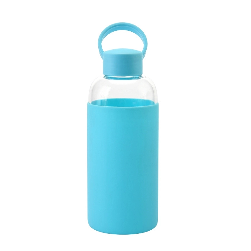 Custom 20 oz High-strength Borosilicate Glass Water Bottle 16