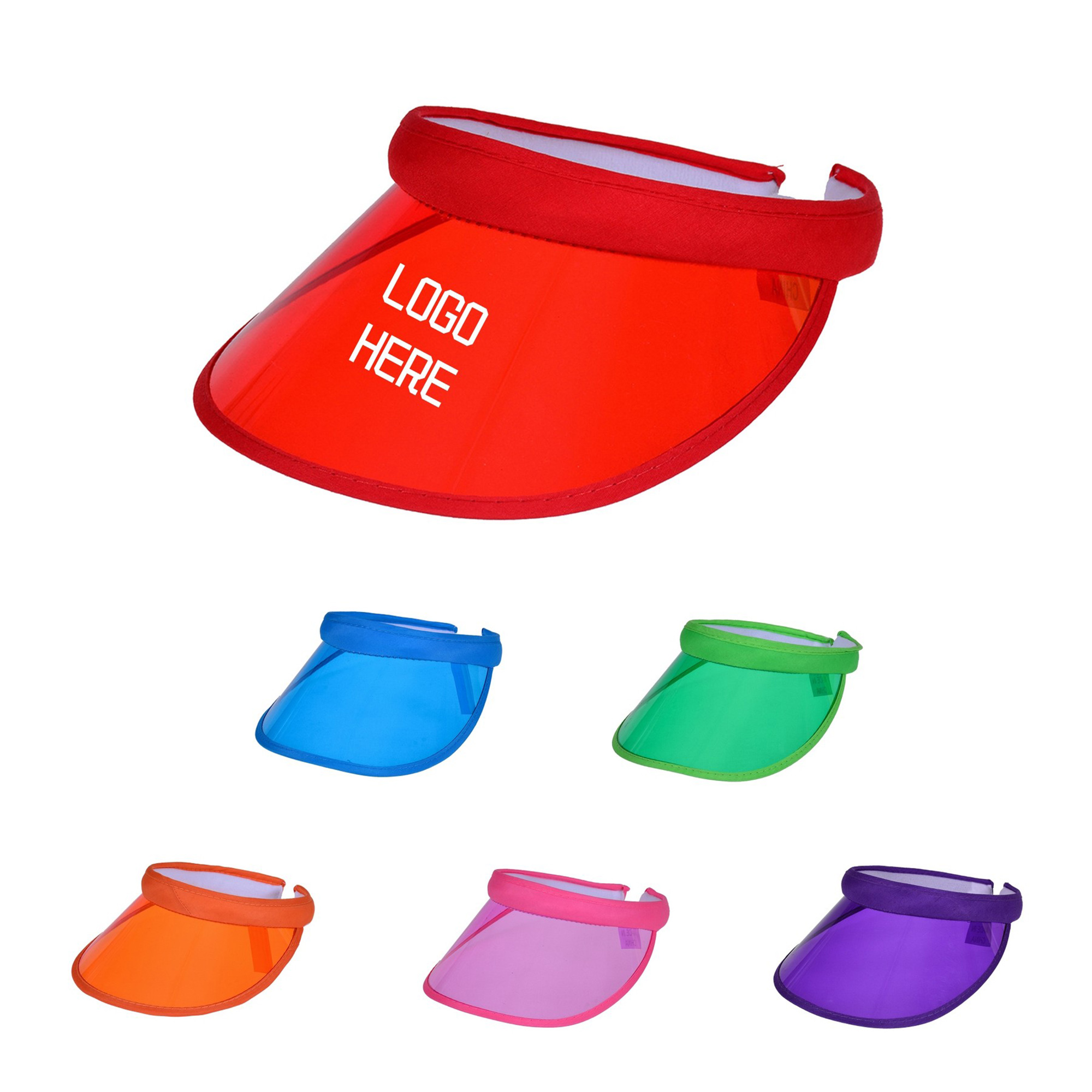 Beach Plastic Clear Sun Visor Cap 2