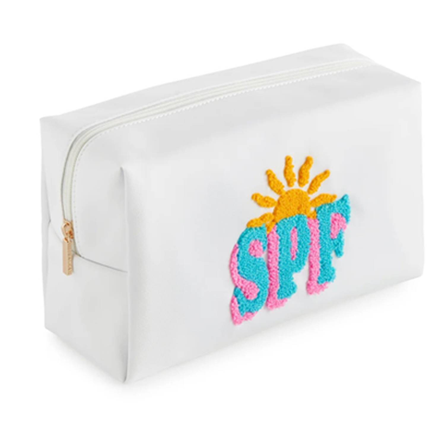 Waterproof Nylon Embroidered Letter Makeup Bag 6