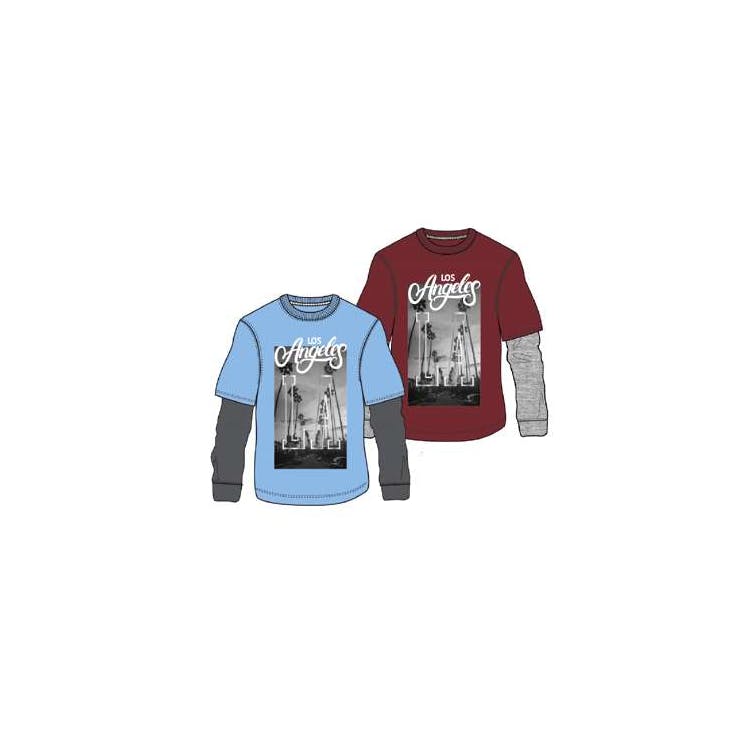 Boys' Double Sleeved T-Shirt Assorted 8-16 2