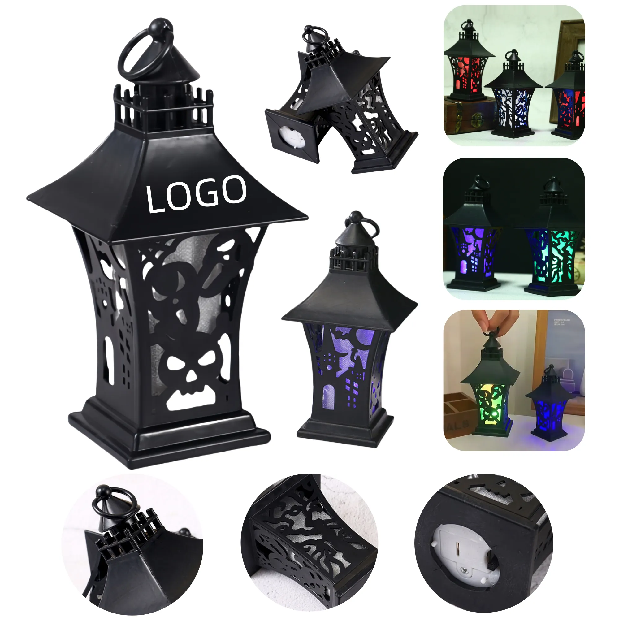 Halloween Vintage Castle Lantern 4
