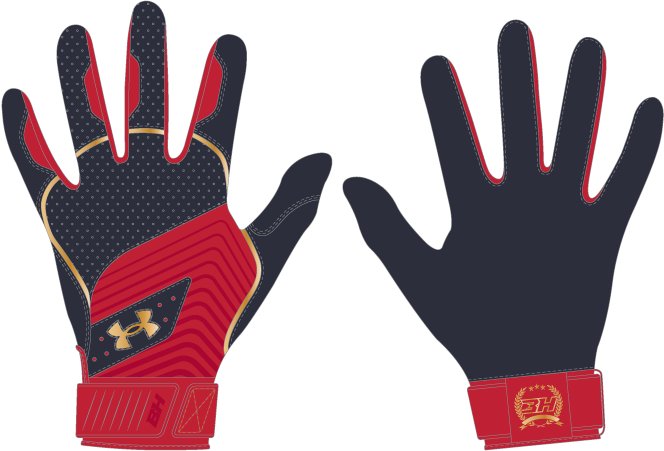 UA Harper Pro 24 Men's Batting Gloves 3