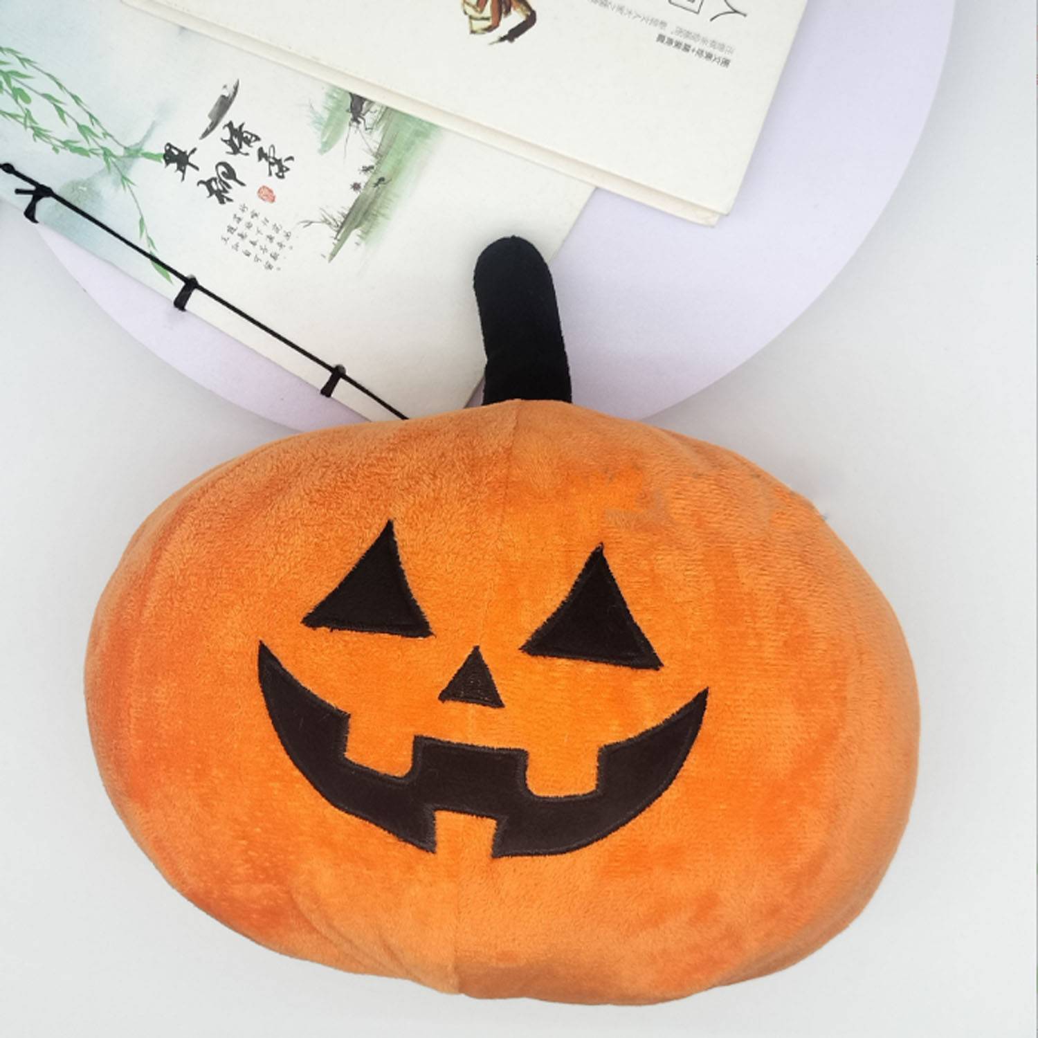 Halloween Black & Orange Pumpkin Decorative Pillow 6