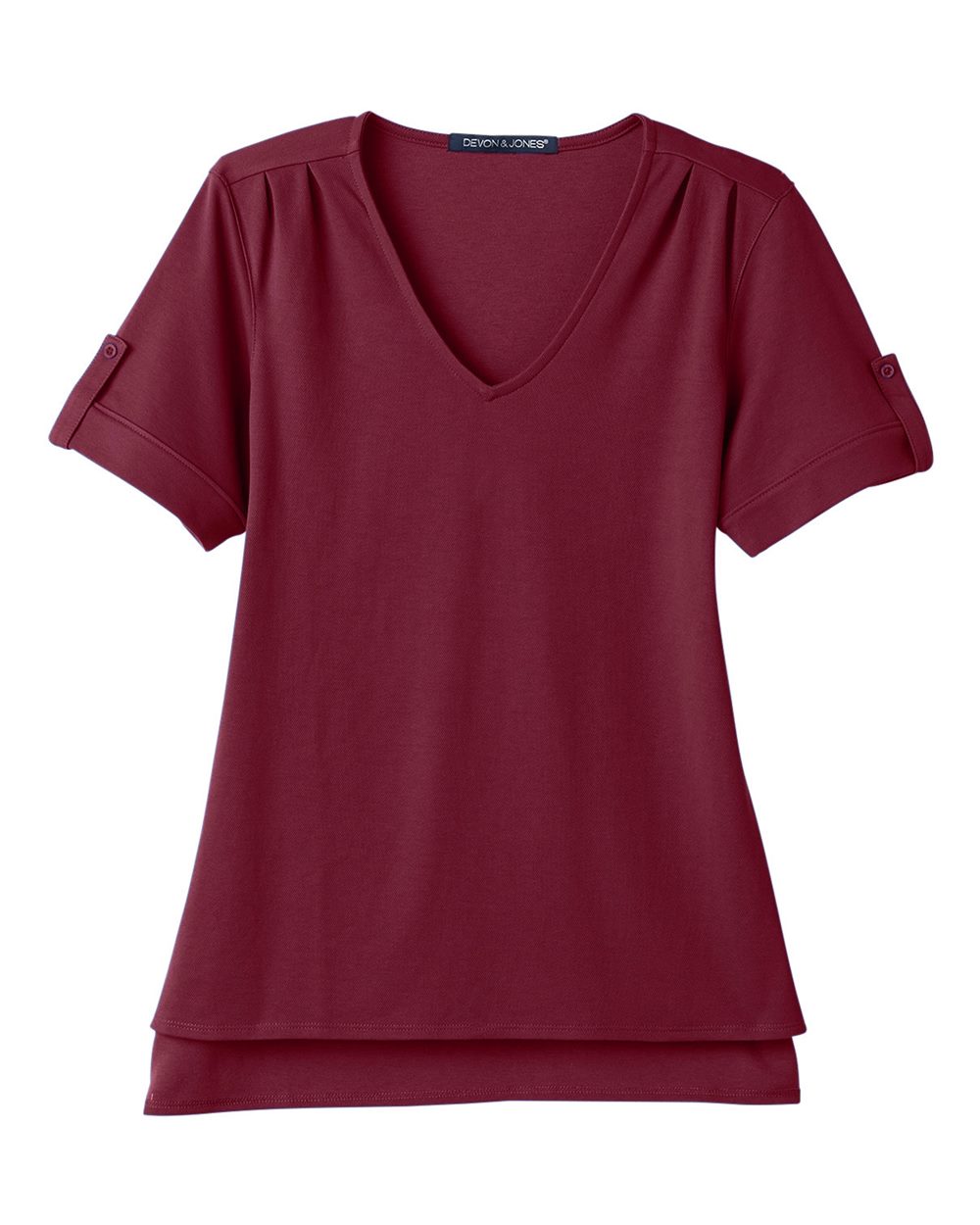 Women's CrownLux Performance® Plaited Rolled Sleeve Shirt - DG20WB 39