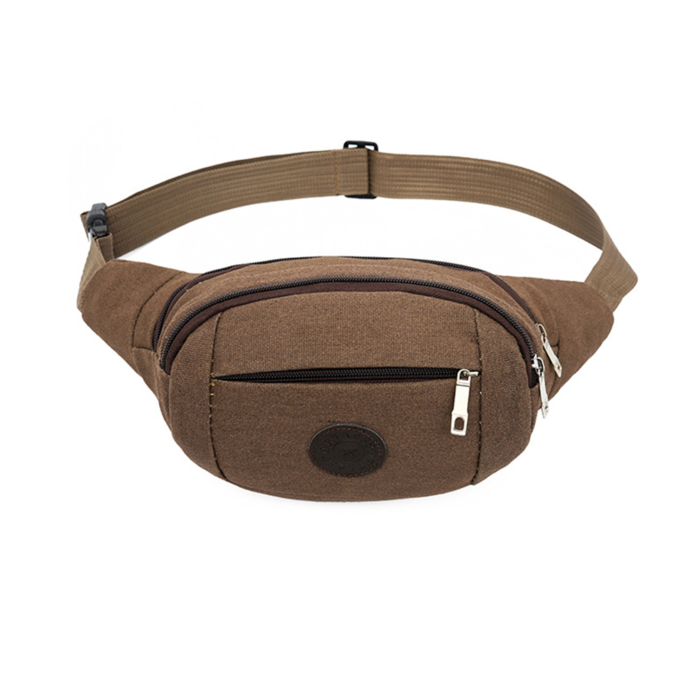 Multifunctional large canvas fanny pack waist bag chest bag 9