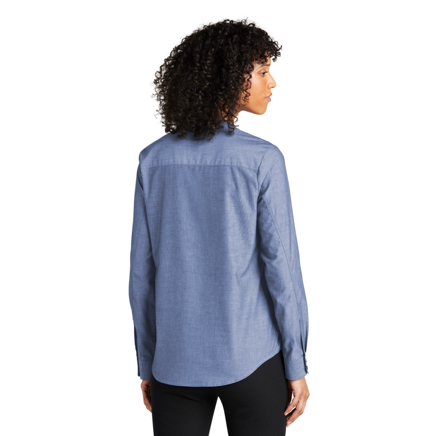 Port Authority Ladies Long Sleeve Chambray Easy Care Shirts 2