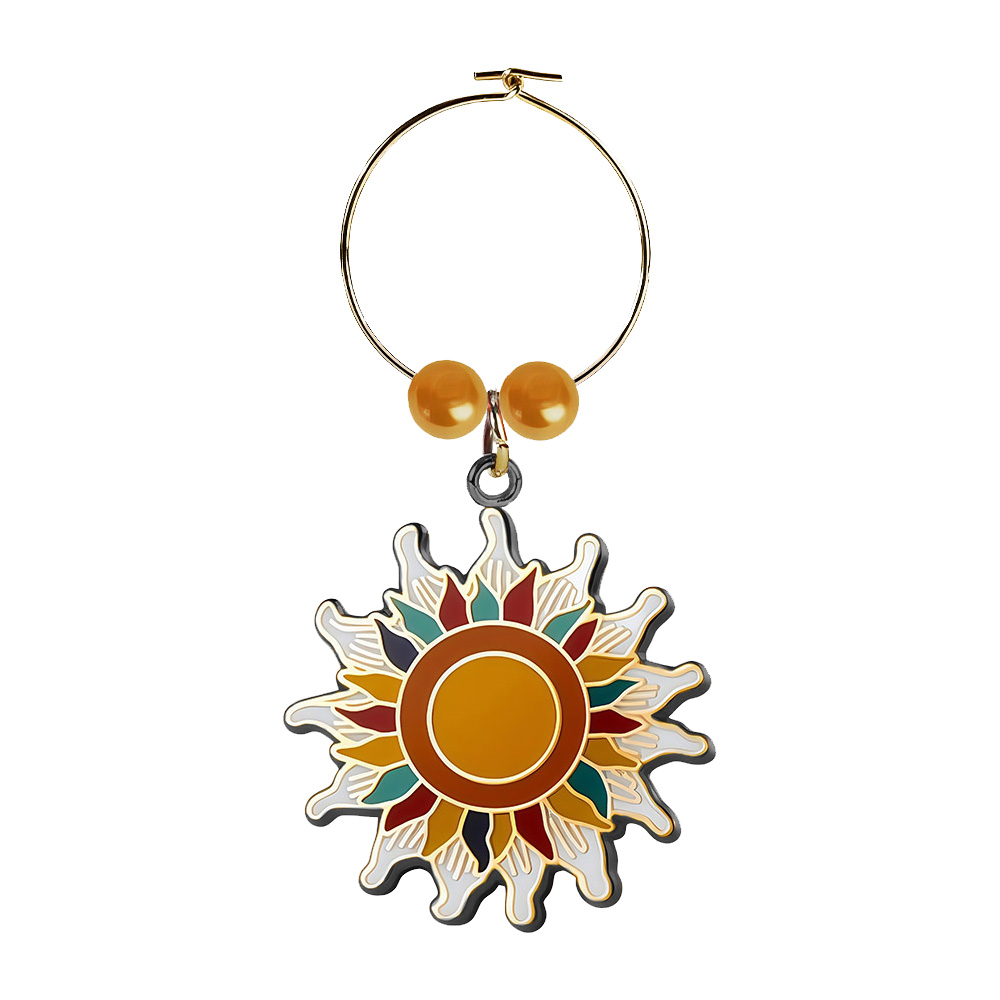 Hard Enamel Wine Charms 1'' 2