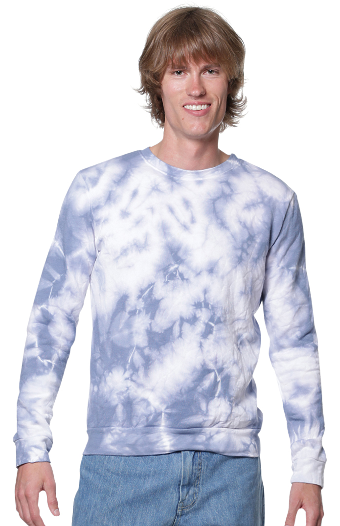 Unisex Cloud Tie Dye Crew Sweatshirt 2