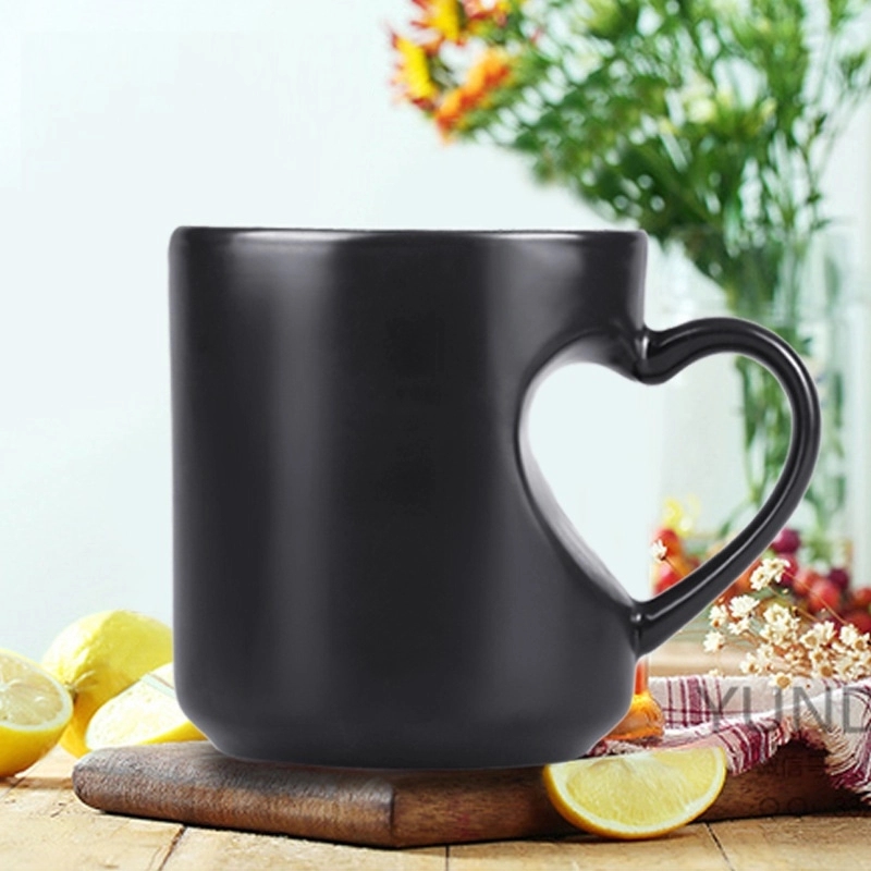 10 Oz. Magical Color Changing Mug Coffee Cup Heart Handle 6