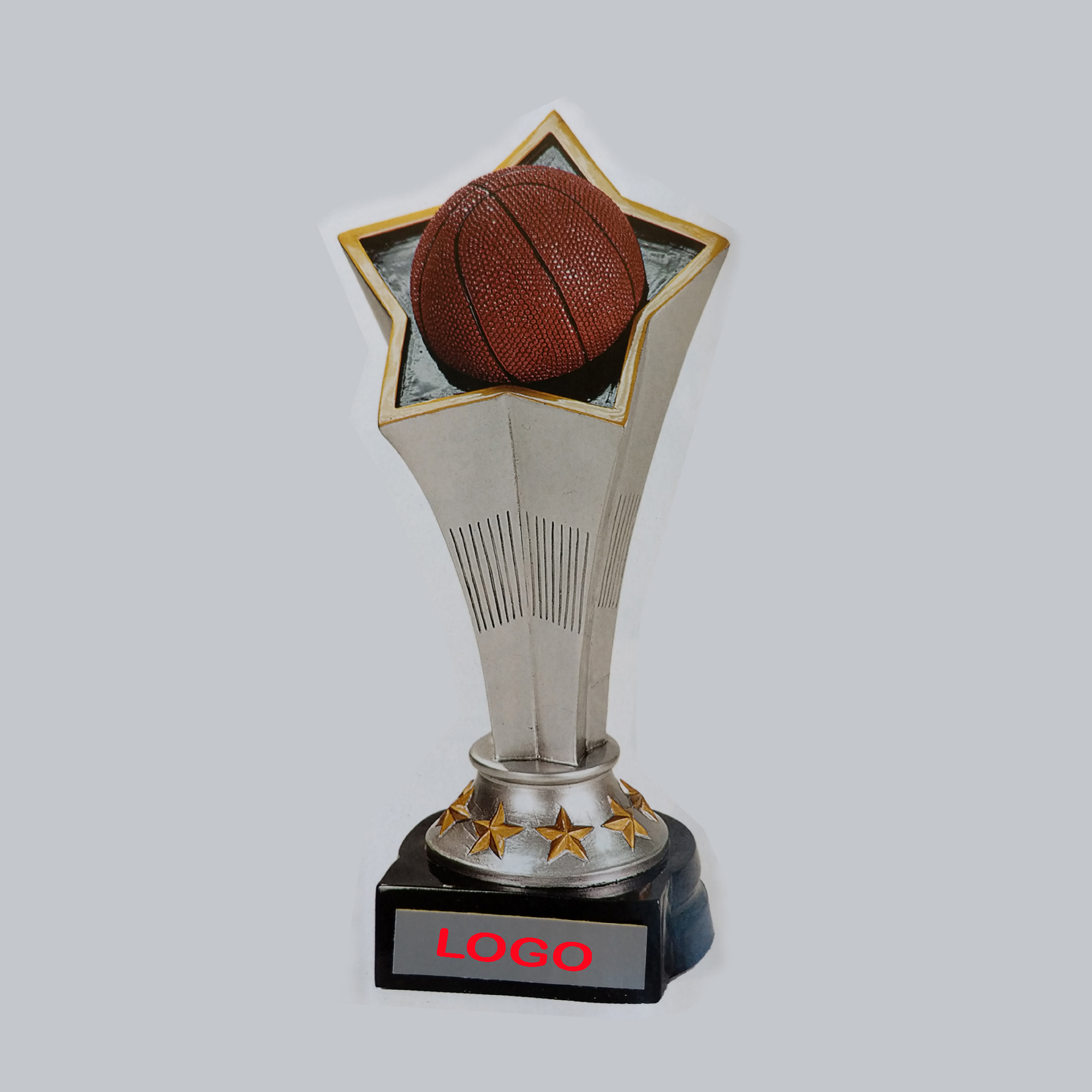 8.75" Basketball Rising Star Resin Trophy 1