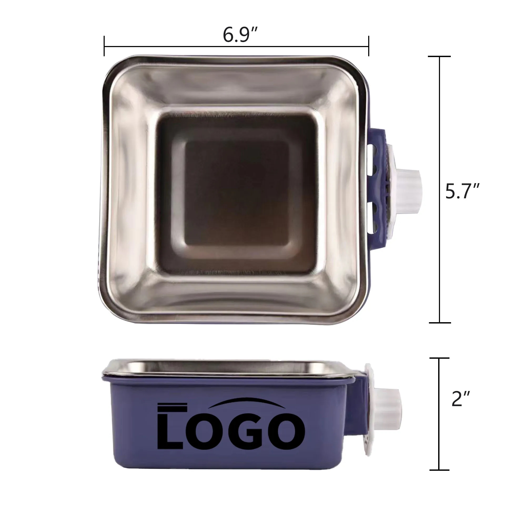 Stainless Steel Removable Hanging Pet Bowl 2