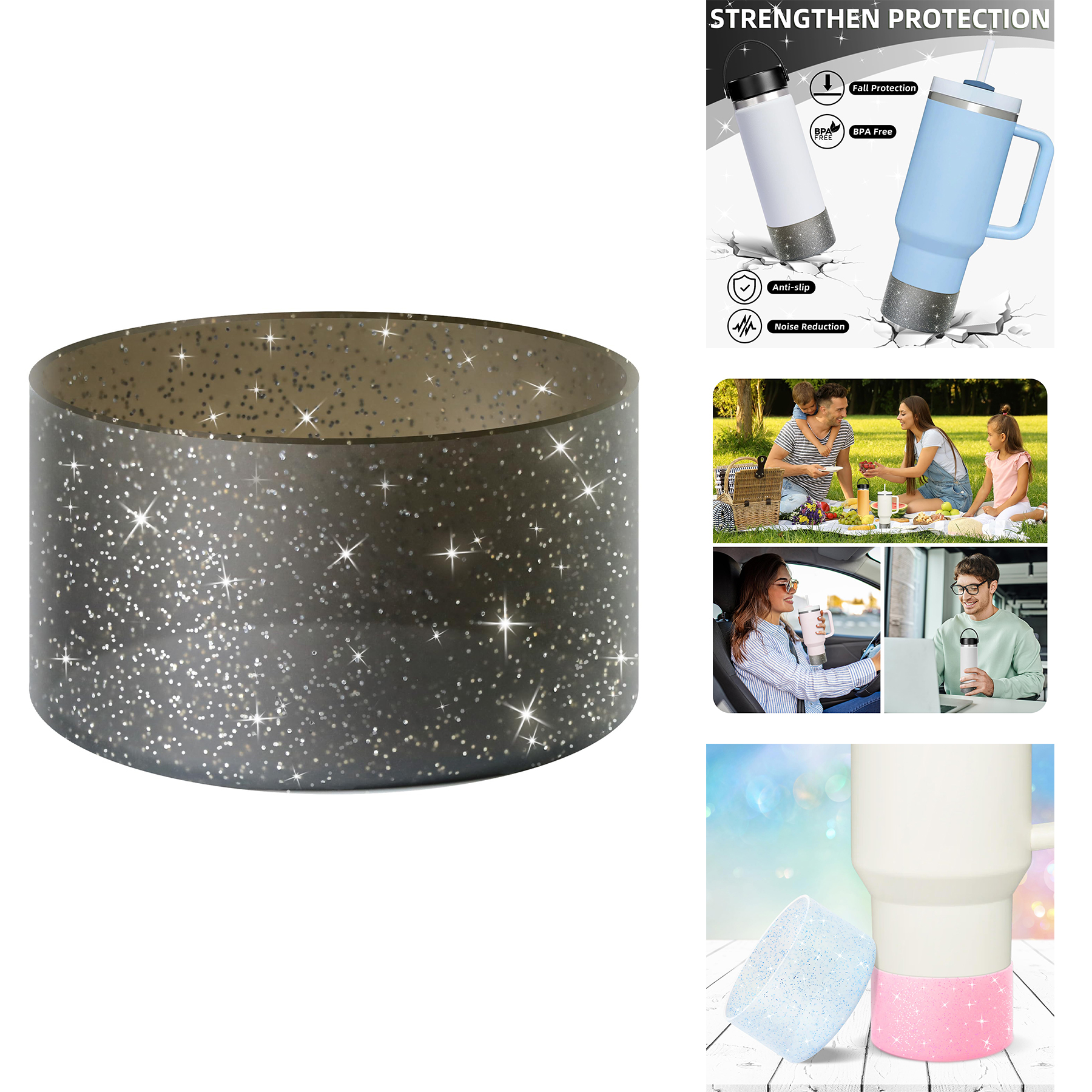 Protective Glitter Silicone Boot 2