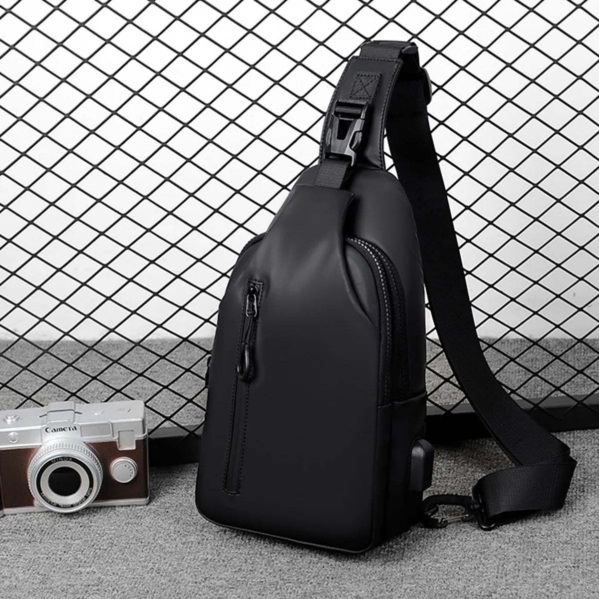 Anti-Theft Sleek Crossbody Sling Bag With USB Charging Port 5