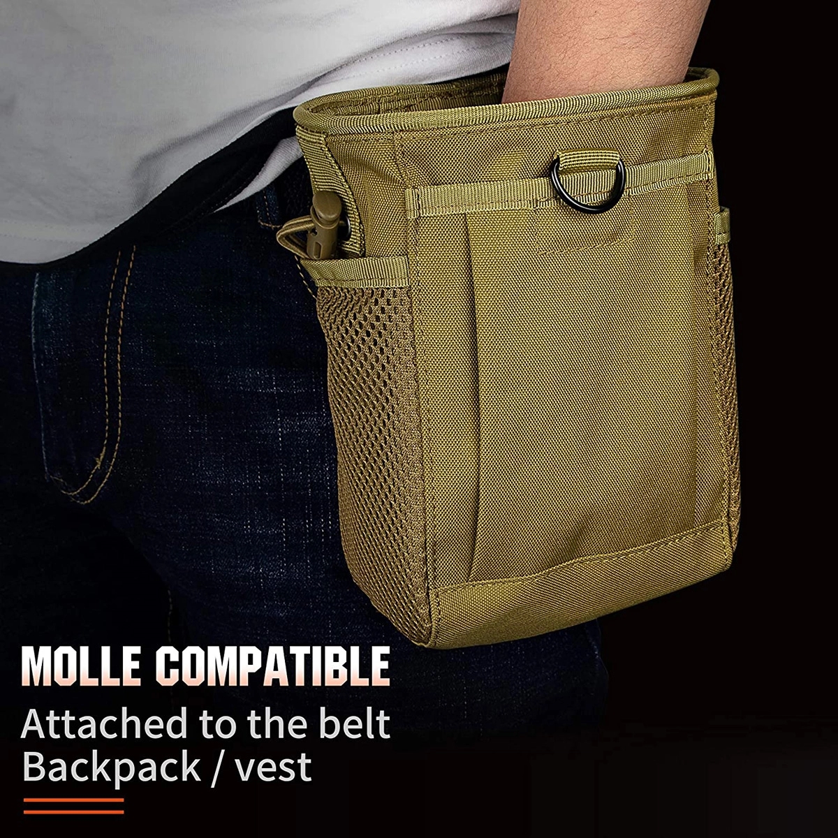 Tactical Molle Drawstring Dump Pouch 3