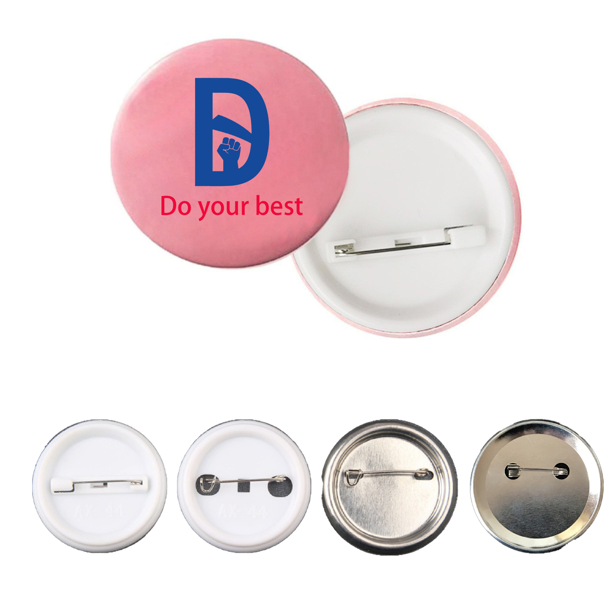 Unisex Round Button Badge Pin 2