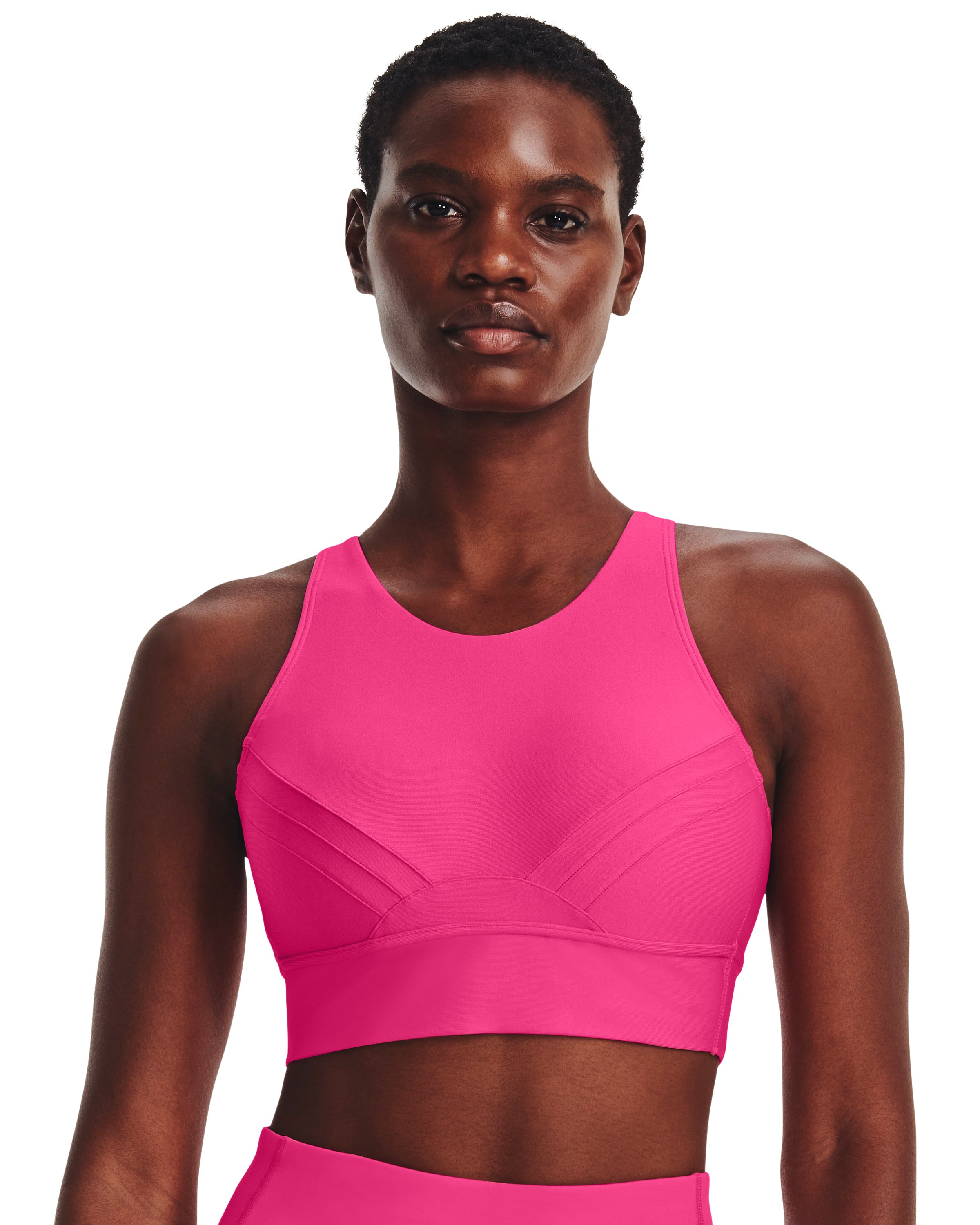UA Infinity Mid Pintuck Women's Sports Bra 9