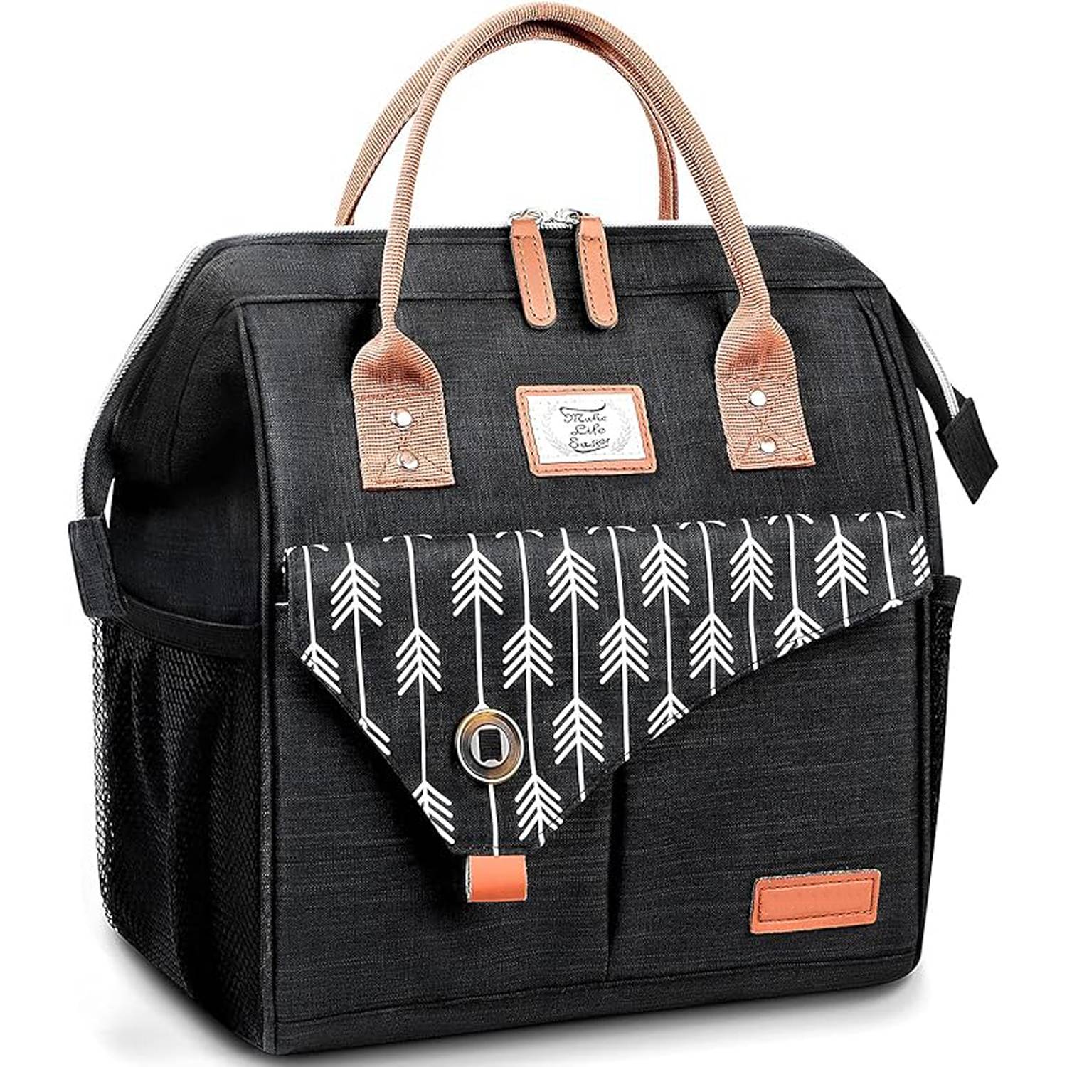 11L Non-Woven Insulated Lunch Cooler Tote Bag w/ Handle 4