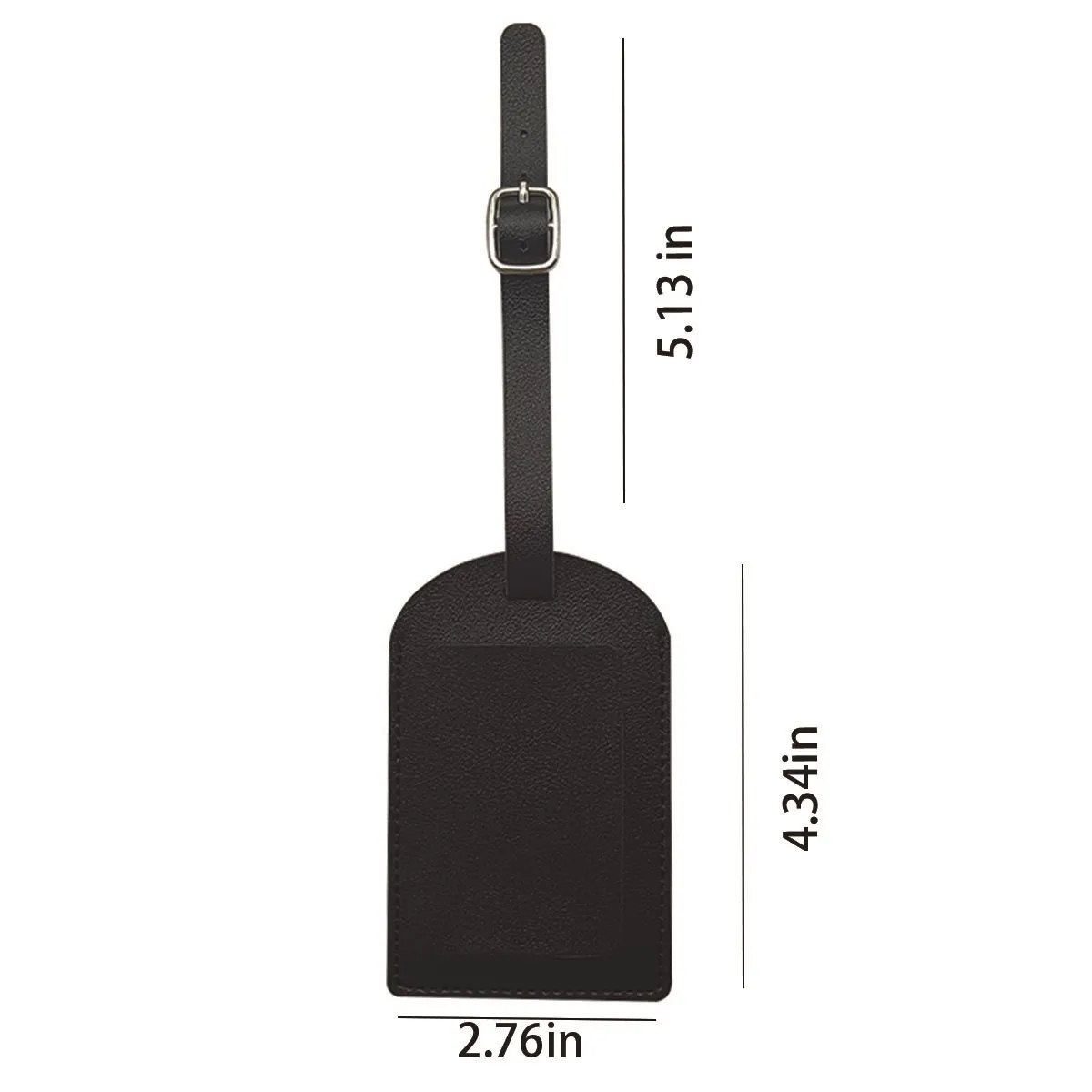 Premium Leather Luggage Bag Case Tags with Privacy Cover 3