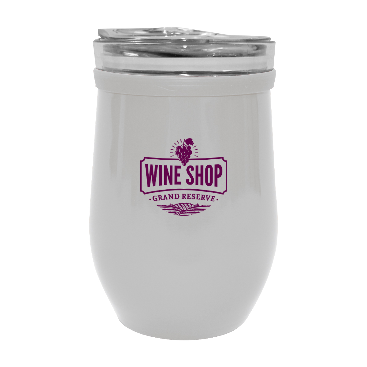 8 Oz. Glass And Stainless Steel Wine Tumbler 14