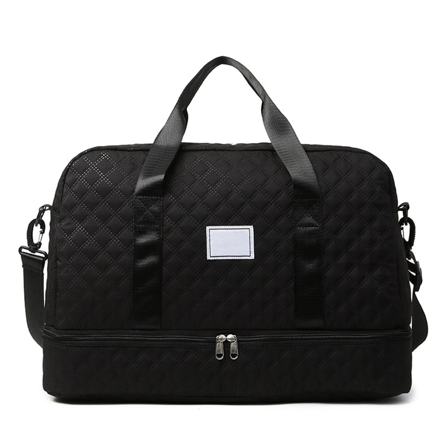 Large Capacity Argyle Travel Duffle Bag 2