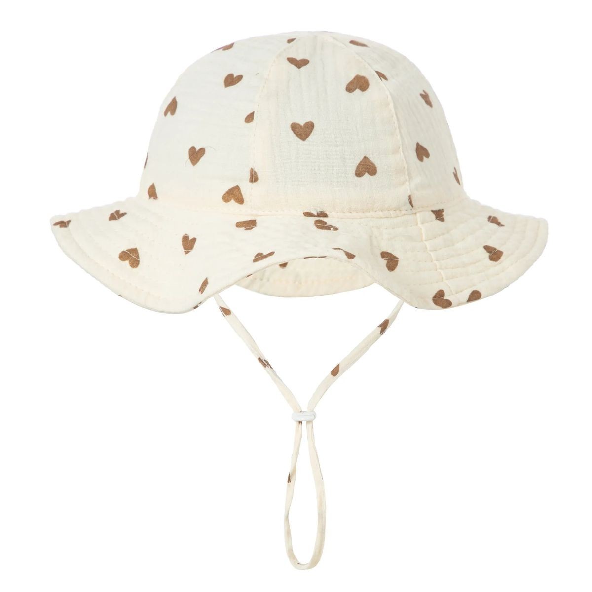 Infant Cotton Hat with Chin Strap 15