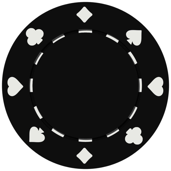 Suited Style Poker Chip with 2 Side Imprint (10 Colors) 8