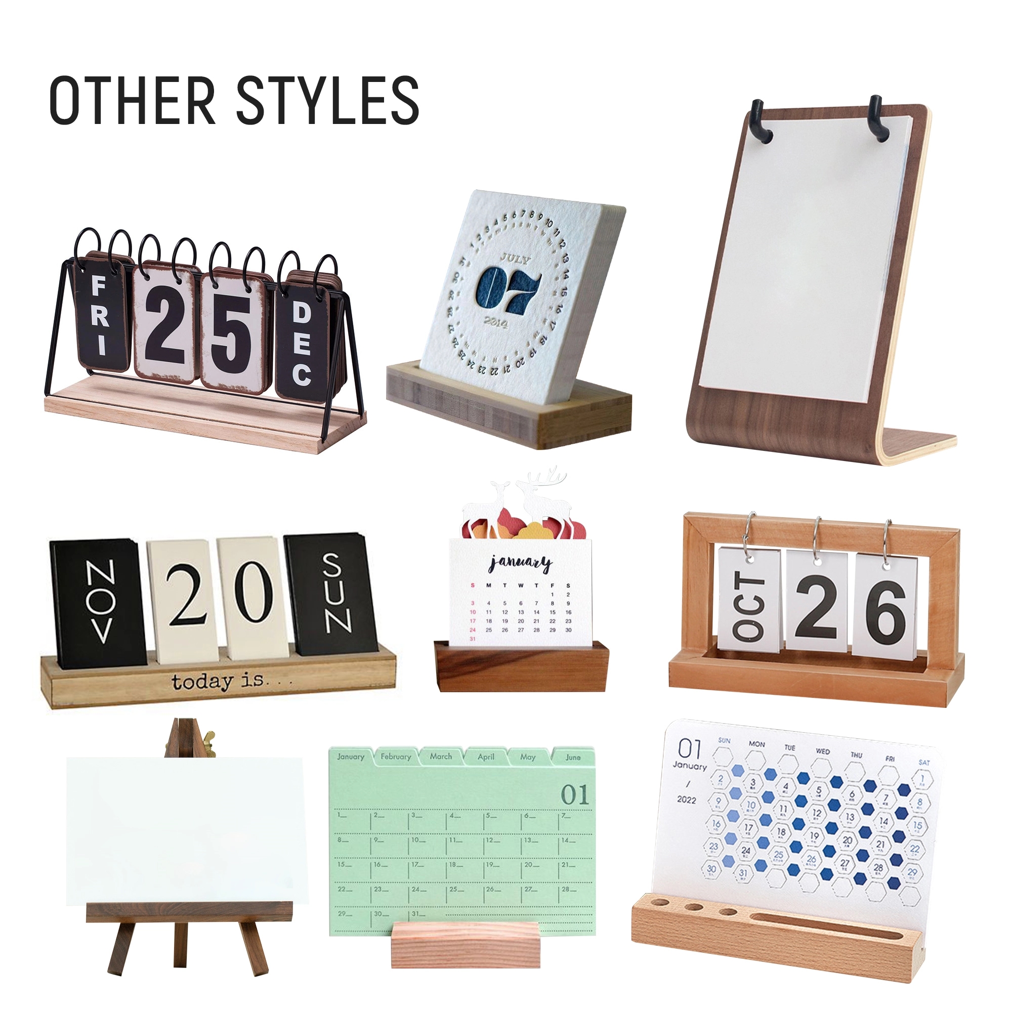 8"x6.5" Custom Flip Wooden Calendar 6