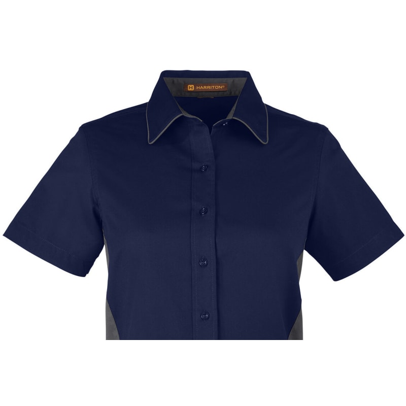 Harriton Ladies' Flash IL Colorblock Short Sleeve Shirt 6