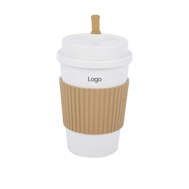Natural Wheat Straw Insulated Coffee Cup 2