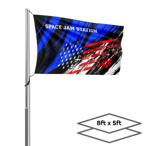 Double-Sided Dye Sublimation 2-Layer 8ft x 5ft Flag 6