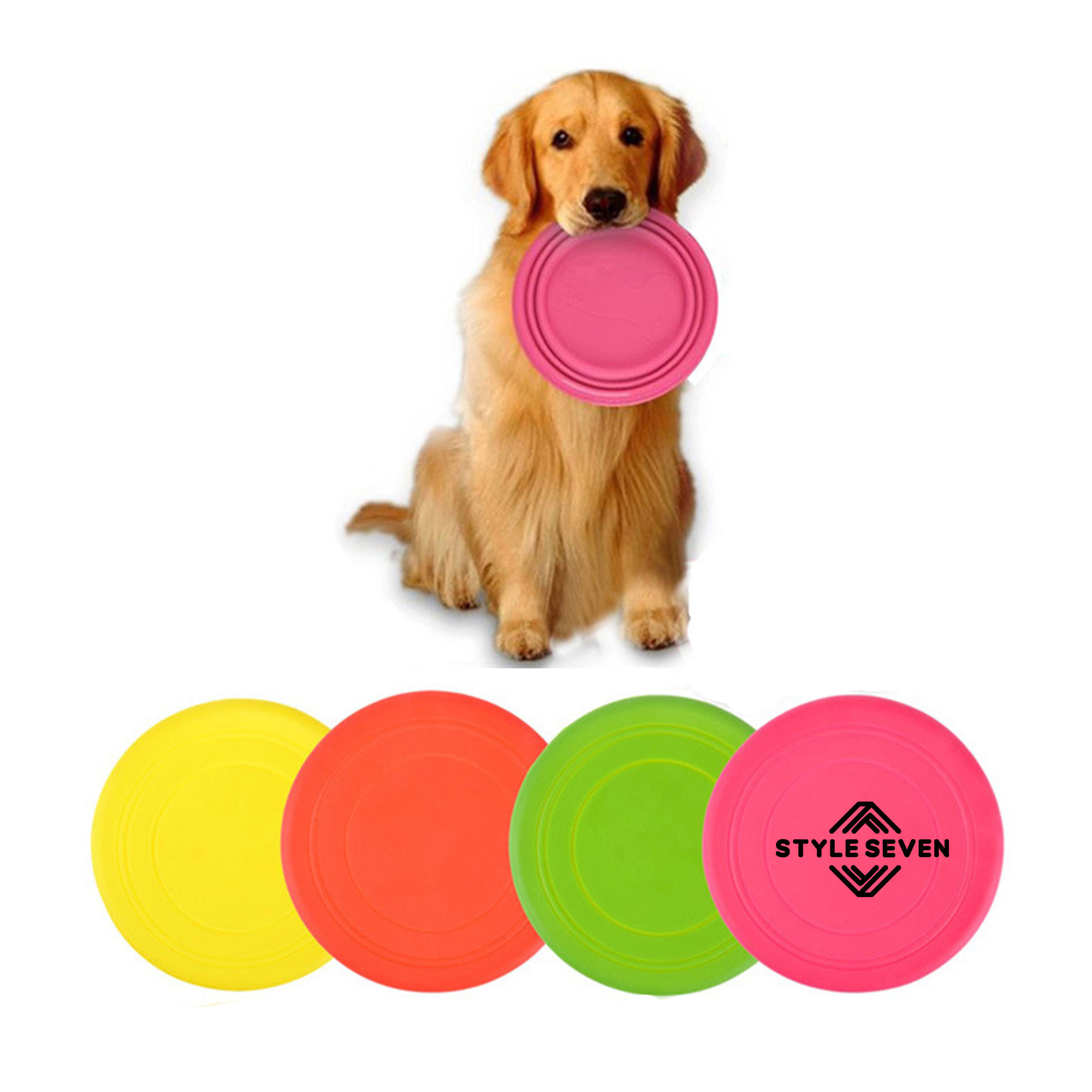 Dog-Friendly Silicone Flying Saucer Toy 2