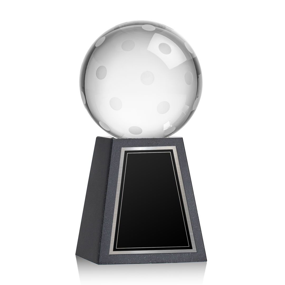 Pickleball Award on Tall Marble Base 1