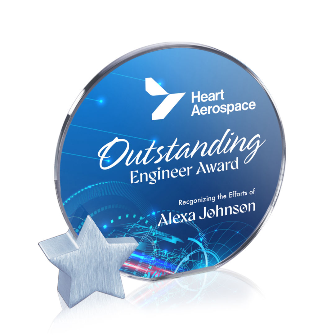 Verdunn VividPrint™ Award - Starfire/Silver Star 2