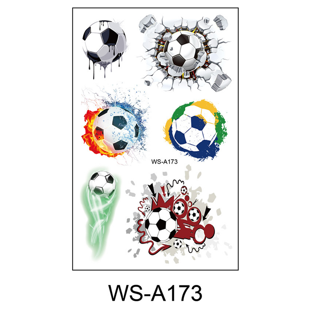 Qatar World Cup Football Fan Tattoo Sticker 3