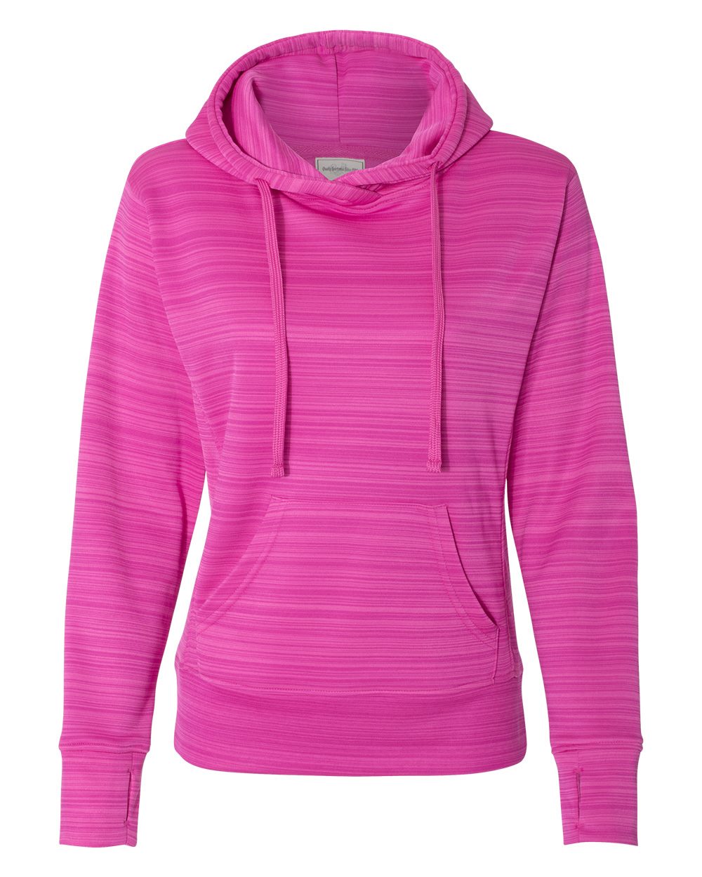 Women's Odyssey Striped Performance Fleece Lapover Hooded Sweatshirt - 8662 7