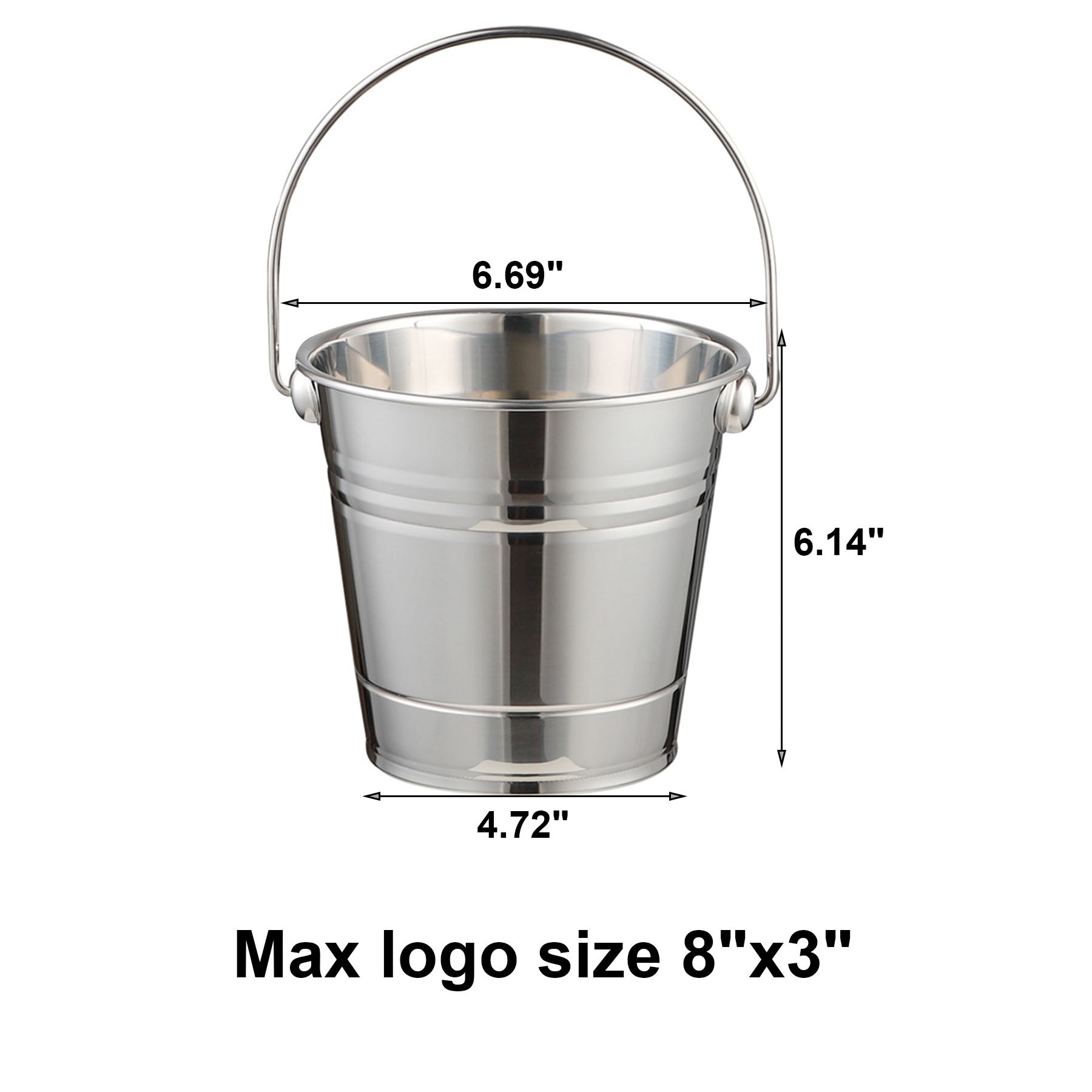 3.17 QT Stainless Steel Insulated Ice Bucket 2