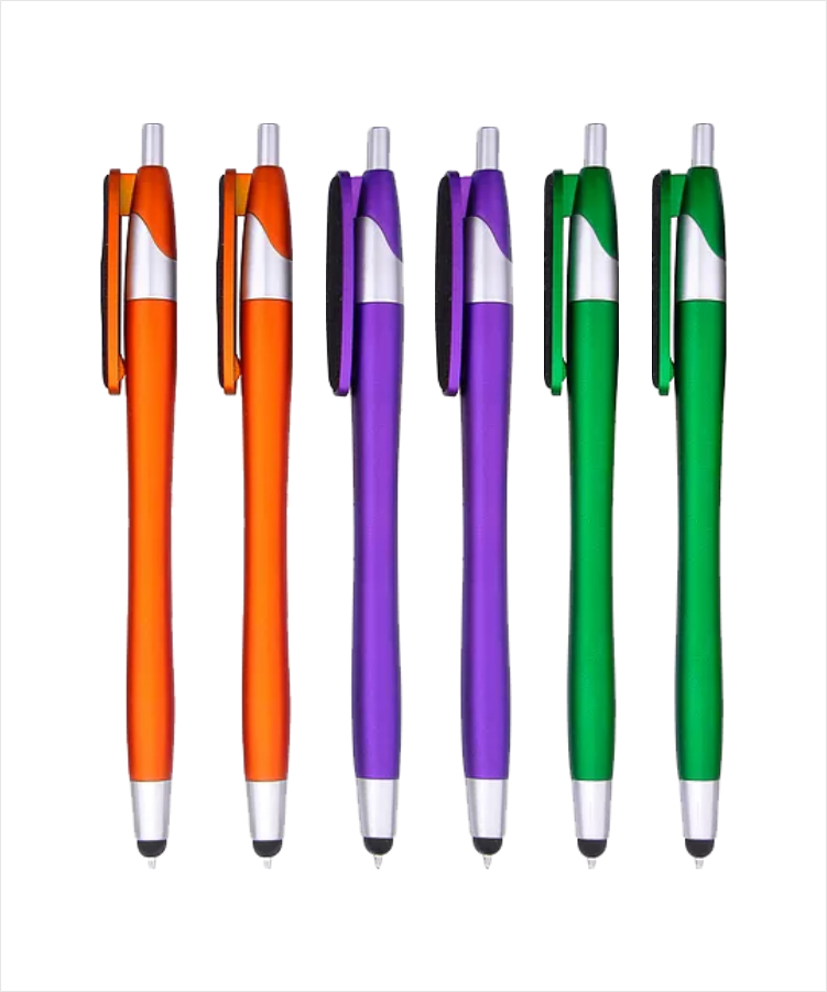 Metallic Colored "Elegant" Stylus Clicker Pen 2