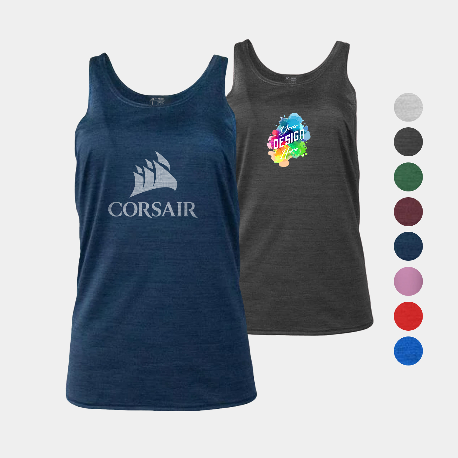 Imperial Space Dye Women's Racerback Tank 1