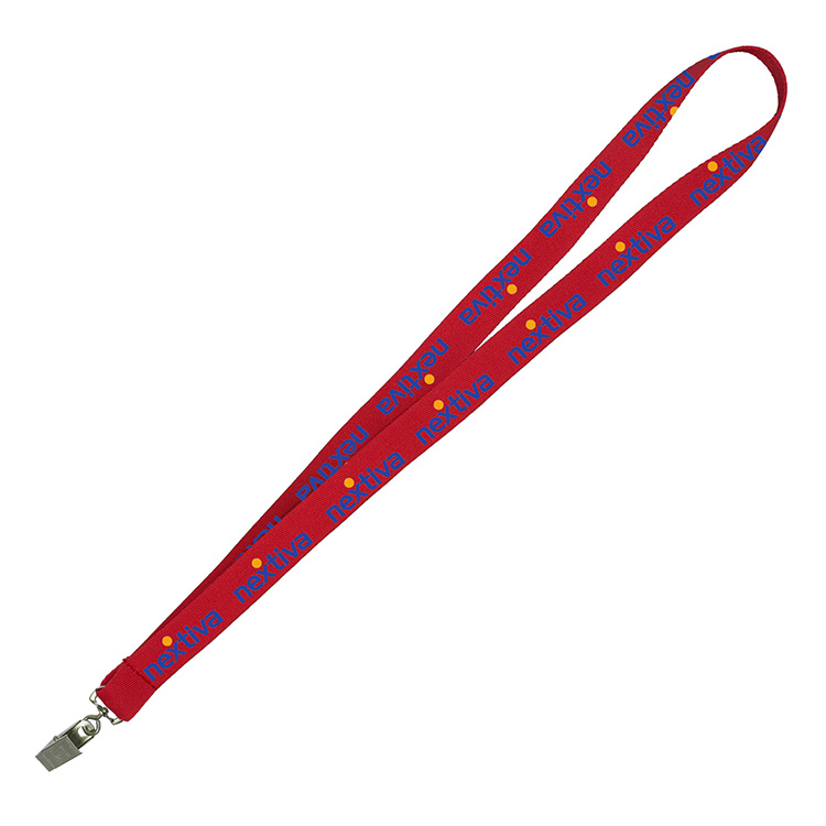"DEWITT RECYCLED" 3/4" Import Air Ship Recycled RPET Super Fine Detail Woven-In Lanyard 27