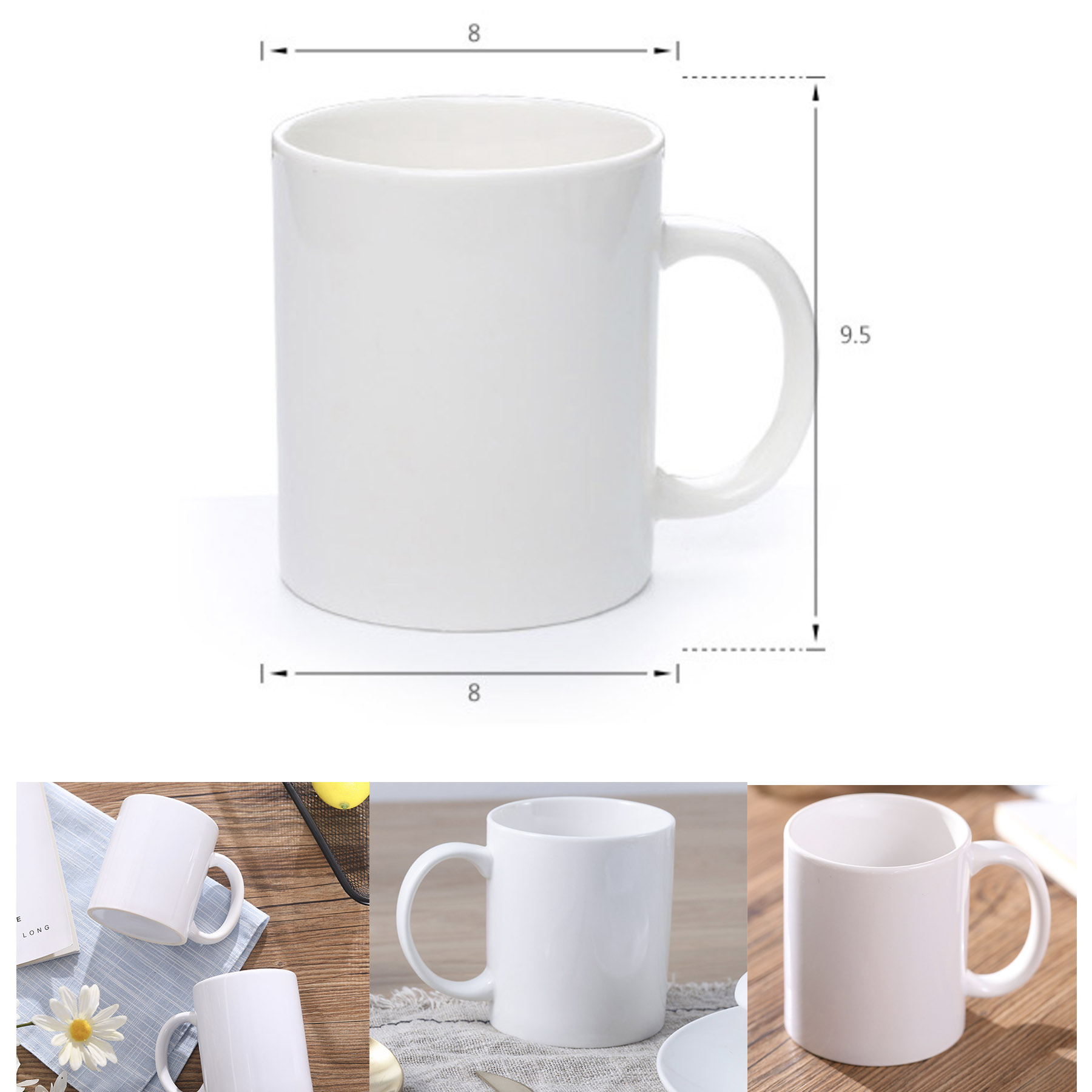 Custom CeramicMilk 330MLCoffee Mug Cup 1