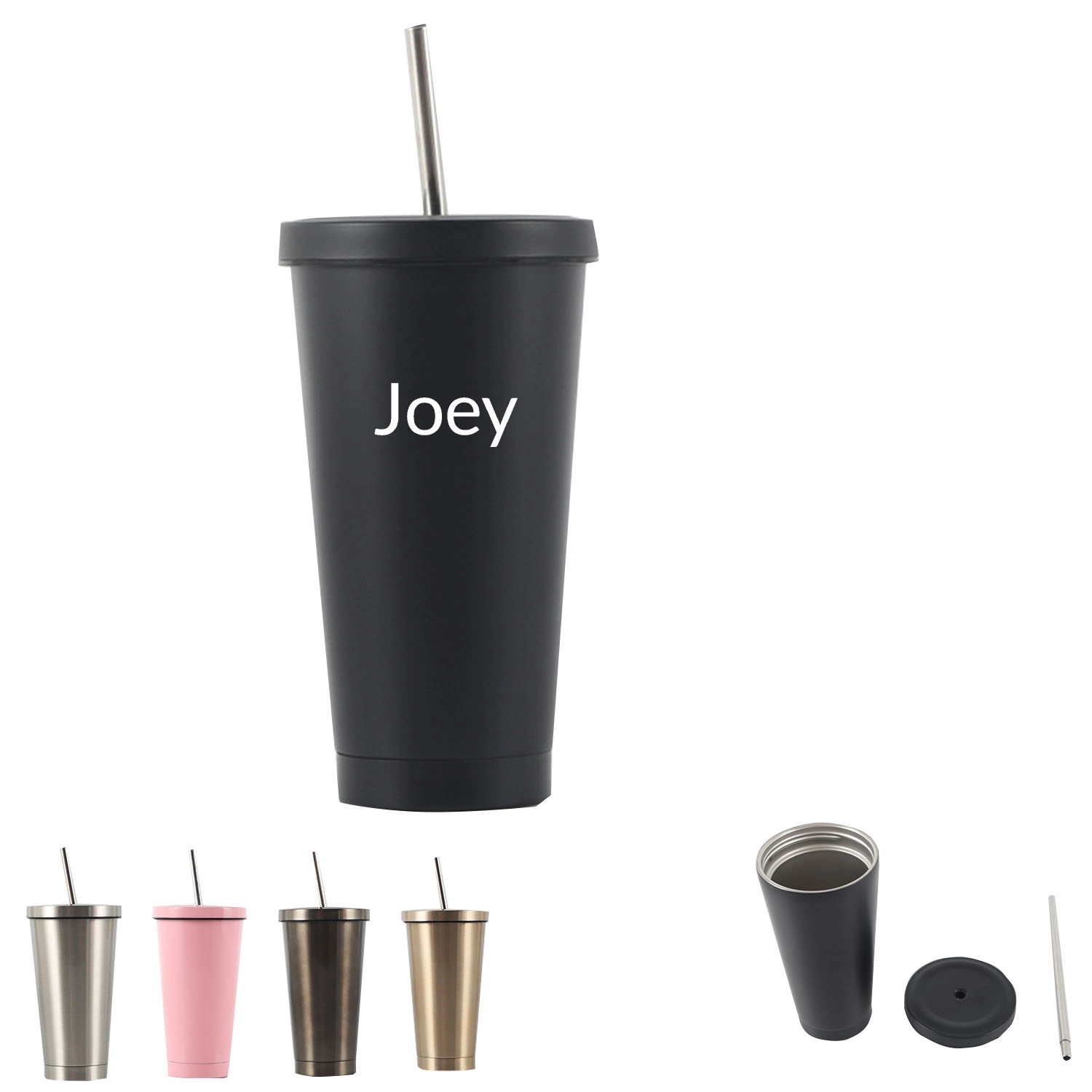304 Straw Coffee Cup Thermos 3