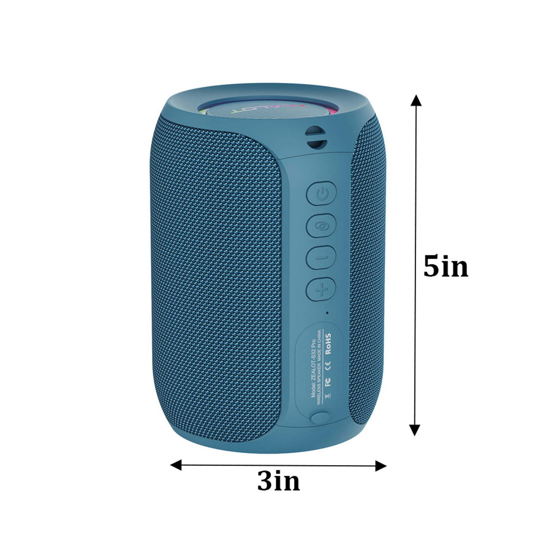 Portable Bluetooth Speaker with Lights 3