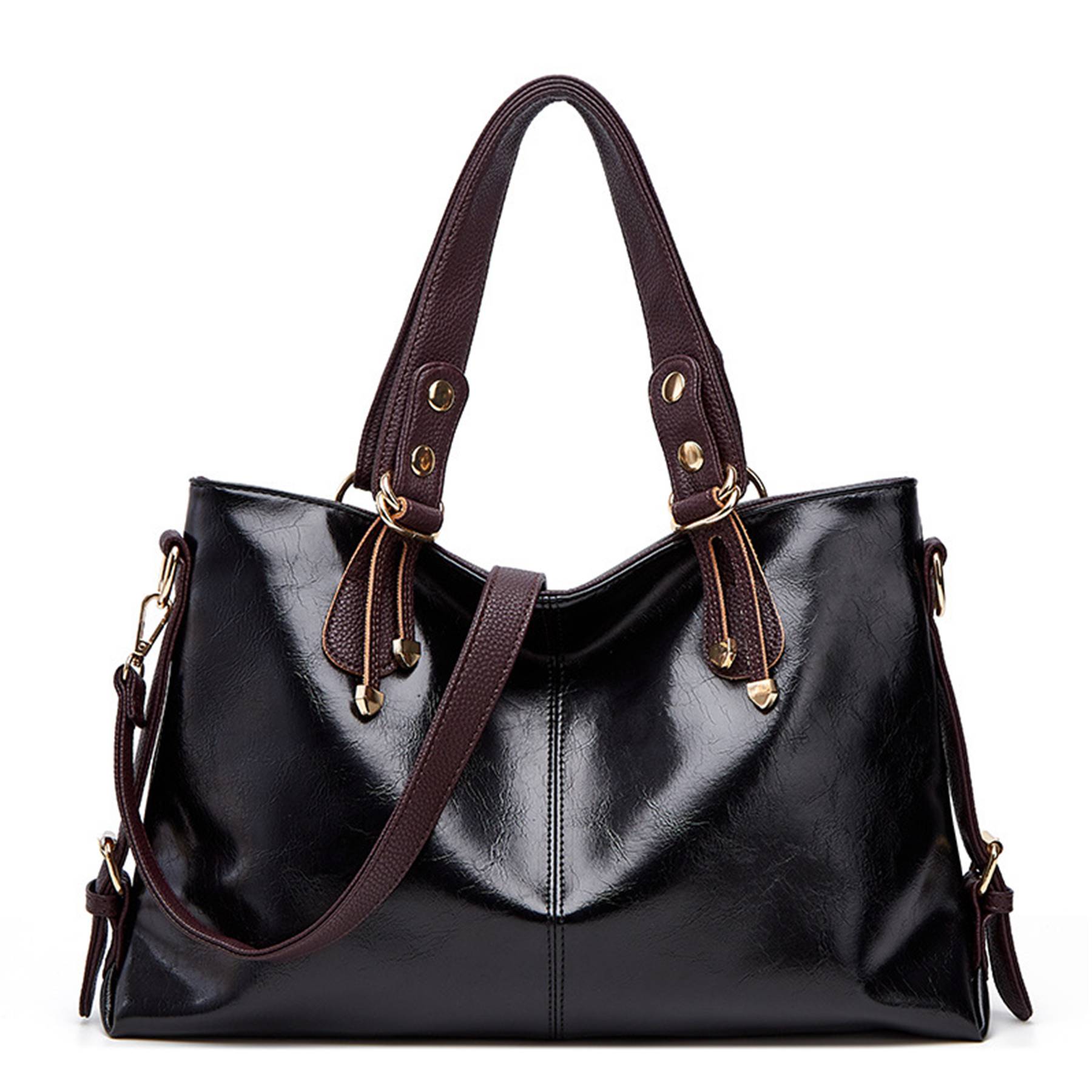 PU Large Capacity Tote Crossbody Bag 5