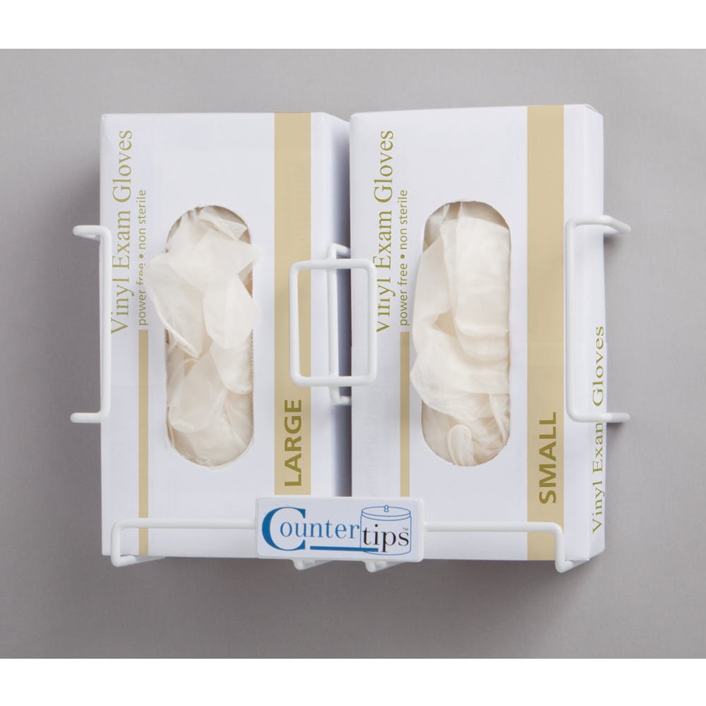 Countertop Medical Glove Dispenser - Double Wall Mount Option 1