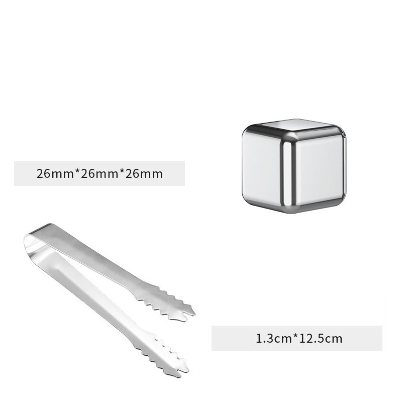 Bar stainless steel ice cubes 3