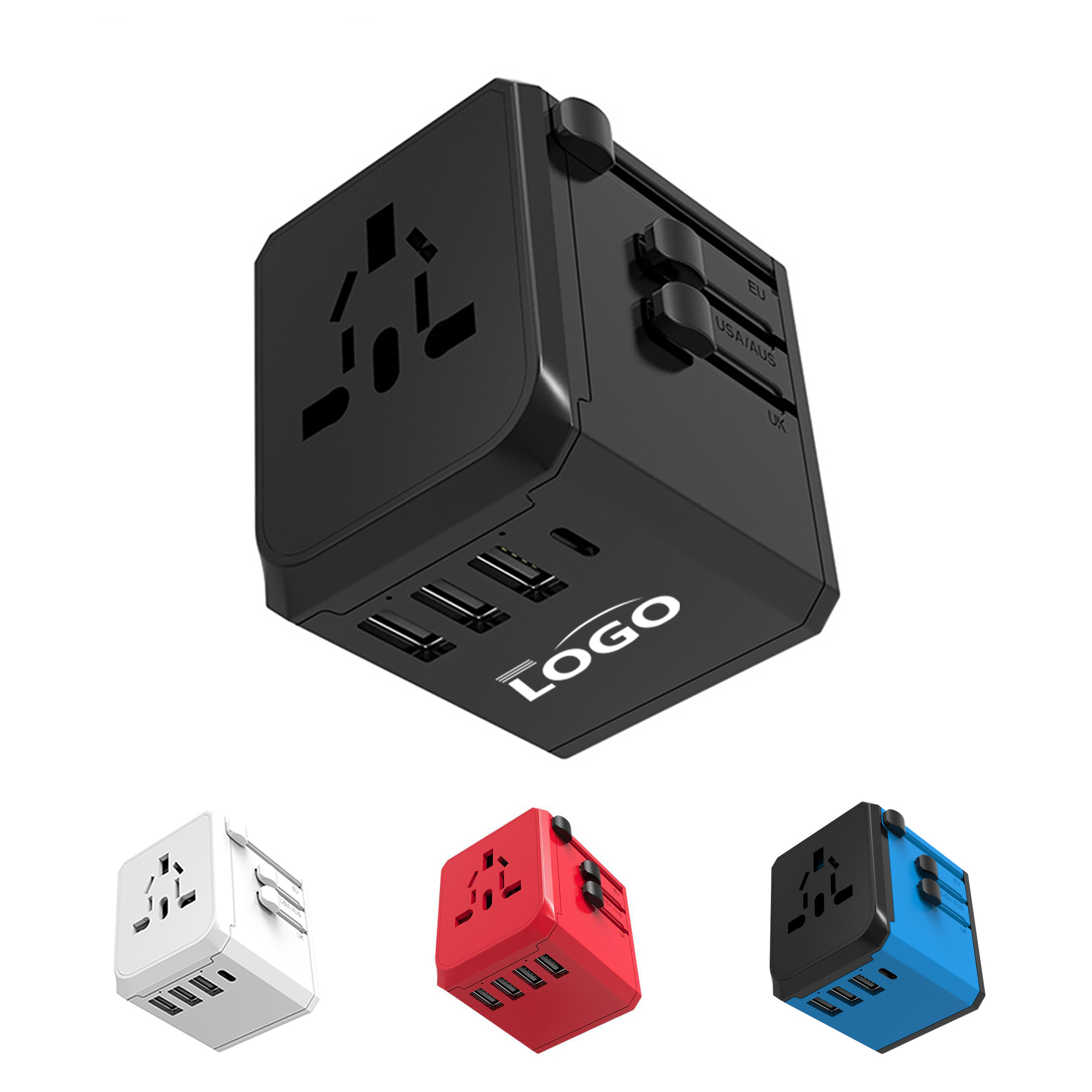 Universal Travel Adapter with USB & Type-C PD Charger 2