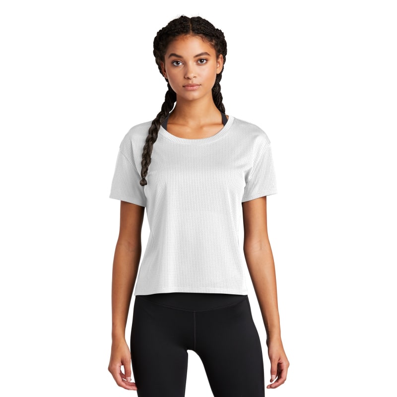 Sport-Tek Women's PosiCharge Draft Crop Tee. 10