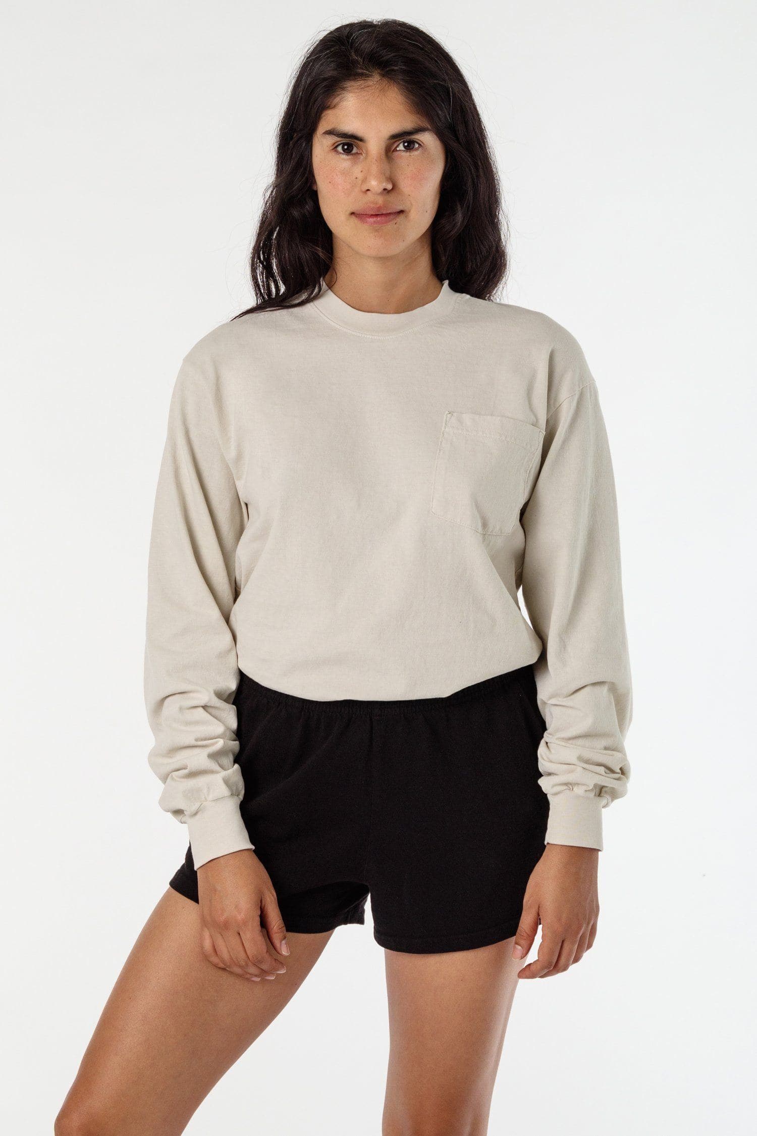 6.5 OZ L/S GARMENT DYE POCKET T-SHIRT 19