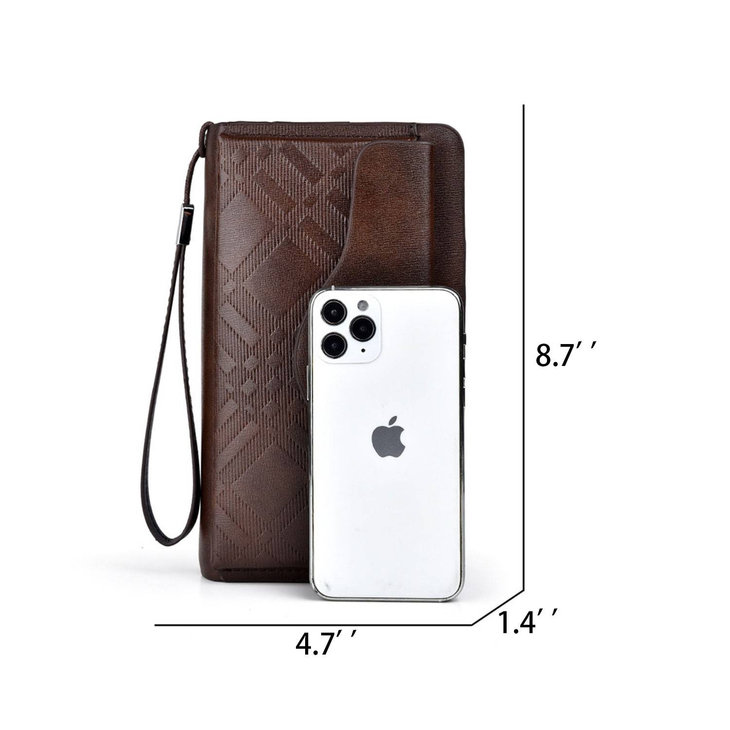 PU Leather Zipper HandBag For Man 1